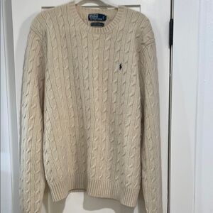 Polo by Ralph Lauren Cream Cable Knit Sweater